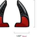 Steering Wheel Shift Paddles for 2015-2023 Dodge Challenger Charger Durango Chrysler 300 200 / for 2014-2023 Jeep Cherokee Accessories Carbon Fiber Stickers, Not fit SRT/Hell CAT