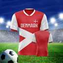 Men's Soccer Jersey Shirts Flag Polka Dot Pattern Uniforms Fashion Shirts Gifts for Soccer Fans Men S-3XL (XL)