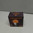 DALUXshop Amber Sleep Light Bulbs, Blue Light Blocking, A19 9W(60 Watt Equivalent) Dim Light Bulbs for Lamp, 1800K Warm Light Bulb, E26 for Healthy Sleep Bedroom Kids Room, 4.30X2.35X2.35 Inch, 2 Pack