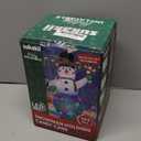 7Ft Christmas Inflatables Snowman Built-in Music Box & Rotating Colorful LED Lights, Christmas Inflatable Decoration Outdoor Blow Up Yard Decoration Snow Man for Holiday Party Xmas New Year