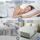 Bed Sheet Holders for Corners, New Upgrade Fitted Sheet Holder Keep Sheets Firm & Tight for Most Mattress/Sheet Sizes, Bed Sheet Straps with Anti Locks, Bed Lock Sheet Holders 4PCS