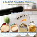 12" Folding Manual Dough Sheeter with 2 Rolling Boards, Adjustable Thickness Dough Rolling Machine, Compact Stainless Steel Dough Sheeter for Pizza, Pastry, Pasta, Fondant, Cookie Dough & Home Baking