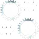 Anti-Slip 205mm Wheels for Worx Landroid S/M Model Robotic Lawn Mowers With 14 Screws