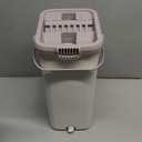 Flat Mop and Bucket with Wringer Set for Floor Cleaning, Separates Dirty and Clean Water, Wall Cleaner Mop, 4pcs Washable Microfiber Pads