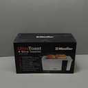 Mueller UltraToast Full Stainless Steel Toaster 4 Slice, Long Extra-Wide Slots for Bagels and Waffles, 6 Browning Levels, LED Display, Cancel/Defrost/Reheat Functions & Removable Tray, Kitchen Gadgets