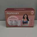 Momcozy M5 Smart APP Controlled Wearable Breast Pump, Hands-Free Wireless Electric Pump, 3 Modes 9 Suction Levels, BPA-Free, Portable Lightweight, 24mm Flange, 2-Pack Quill Gray