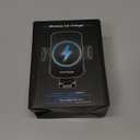 Wireless Car Charger, Fast Charging Phone Holder 3 in 1 Phone Mount Auto Clamping Car Accessories Compatible with iPhone 17 16 15 14 13 12 11 Xs XR, Samsung S23 Ultra S22 S21 S20/S10+ S9+ Note 9 (Black)