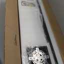 43" Black Modern LED Ceiling Light with Remote, Dimmable 64W 4 Lights