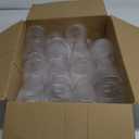 36 Pcs 12 oz Plastic Clear Ribbed Glasses, Disposable & Reusable Champagne Glasses Elegant Whiskey Glasses Ideal for Weddings, Bars, Christmas, Halloween, Holidays, Pool Party, Daily Use