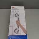 TAILI Shower Grab Bar Glow in The Dark, 2 Pack 16.8 in Grab Bars for Bathtubs and Showers,Shower Handles Shower Rails for Seniors and Elderly,Bathroom Safety Grip Removable No Drilling Waterproof Grey