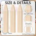 Jetec 5 Pack Giant Unfinished Wooden Pencil Cutouts, 7.9 Inch Blank Freestanding Wood Blocks to Paint, Classroom Table Name Sign Centerpieces Back to School DIY Craft Supplies Teacher Party Decor