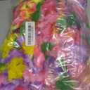 FUTUREPLUSX 48 PCS Leis for Luau Party decorations, Hawaiian Leis Tropical Hawaiian Bulk Including Colorful Flower Necklace Headbands and Wristbands for Hula Dance Party Tropical Summer Beach Theme