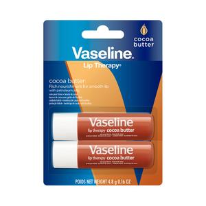 Vaseline Lip Therapy Cocoa Butter Twin Pack (2 Count (Pack of 4))