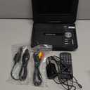 9.5" Portable DVD Player for Kids and Car with 7.5" Swivel Screen, 4-6 Hour Working Time, Car DVD Player with Dual Speakers, Remote Control, Support Sync TV, Region Free USB/SD/AV- Black