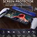Orzly Glass Screen Protector for Playstation Portal Remote Player Handheld Accessories (Pack of 4) - Tempered Glass Life time Edition