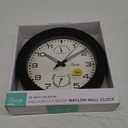 Equity by La Crosse 10 Inch in/Out Brown Wall Clock with Thermometer and Hygrometer (29005)