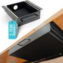 Under Desk Drawer Slide Out Attachment - Carbon Steel Undermount Table Drawer with Cable Management, Pull Out Add-On Storage for Office & Standing Desks (7.5" x 8" x 2.8") (Small)