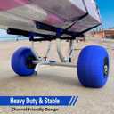Kayak Cart, Heavy-Duty Kayak Cart Dolly Canoe Trolley Wheels for Paddleboard Kayaks SUP Transport, Large