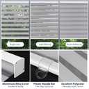 SMONTER Cordless Zebra Blinds for Windows Zebra Roller Shades with Metal Valance Free Stop Dual Layer Sheer Blinds Day Night Privacy Light Filtering, W23 x H72, Light Grey