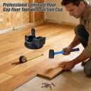 Floor Gap Fixer Tool for Laminate Floor Gap Repair,Floor Repair Kit with Suction Cup and Mallet,Perfect for Floor Gap Closing Repair Tool,Not Suitable for Scraped Surface FloorDouble headed black