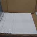 Pure White Plastic Table Cover Protector, 36" x 72" Waterproof Easy Flat PVC Desk Pad Mat, 1.5mm Thick Rectangle Vinyl Table Top Protector for Dining Room Table, Office, Dresser