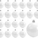 20 Pcs Christmas Ball Ornaments 4 Inch UV Resistant and Waterproof Shatterproof Shiny Plastic Christmas Tree Hanging Ornaments Decoration for Indoor Outdoor Holiday Party(Glossy White)