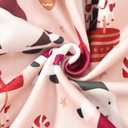 HINTINA Toddler Girl Christmas Dress Flared Sleeve Ruffle Xmas Dresses (4-5T, Khaki)