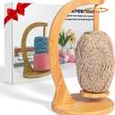 SPEENSUN Yarn Holder for Crocheting, Large Magnetic Rotating Yarn Spinner for Knitting & Crochet, Fits Most Yarns up to 1.1 lbs, Easy Assembly, Mothers Day Gift for Mom, Gift-Ready Box (Natural Bamboo)