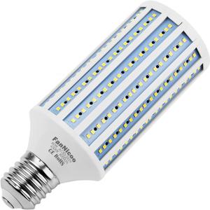 LED Corn Light Bulb 500W Equivalent 60W 6000Lumen 6500k E39 Mogul Base LED Corn Bulb Large Area Cool Daylight White Corn Lamp for Indoor Outdoor Garage Warehouse Factory Workshop Backyard Barn