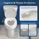 Bidet Toilet Seat Non-Electric, Self-Cleaning Dual Nozzles for Frontal & Rear Wash, Adjustable Water Pressure, Slow-Close Lid, Fits Elongated Toilets Hygienic & Eco-Friendly Upgrade (Elongated)