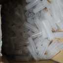 Nuanchu 500 Pcs 0.19 oz/ 5.5 ml Empty Lip Balm Tubes Round PVC Lip Gloss Tubes with Caps Lightweight Clear Balm Containers Refillable for Homemade DIY