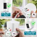 Power Adapter for Ring Outdoor Cam Plus/Ring Spotlight Cam Plus/Pro (Battery), 25Ft/7.5m USB-C Flat Weatherproof Outdoor Charging Cable Continuously Power Your Camera, White
