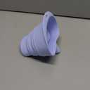 Silicone Mixer Flour Funnel, Foldable Wide Mouth Pouring Chute for Kitchen Stand Mixer to Prevent Spills and Clogs (Blue)