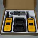 Retevis RB48A IP67 Waterproof Walkie Talkies Long Range Adults, Heavy Duty 2 Way Radio, Noise Reduction, Large PTT, 1000mW Speaker, 23-Hour, Rechargeable, for Manufacturing Construction (10 Pack)