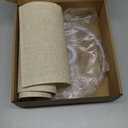 Small Lamp Shade, Beige Drum Lampshade 8.7''Top X 8.7'' Bottom X 7.9'' High, Replacement Lamp Shade Natural Linen Hand Crafted for Table Lamps Floor Lamps Chandelier Lamp, Easy Assembly Required