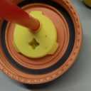 Owala Kids Insulation Stainless Steel Tumbler with Spill Resistant Flexible Straw, Easy to Clean, Kids Water Bottle, Great for Travel, Dishwasher Safe, 12 Oz, Peach and Yellow (Picnic)