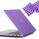 RUBAN Case for MacBook Pro 13 inch 2015 2014 2013 2012 (A1502 & A1425 Models), Plastic Hard Shell Case & Keyboard Cover for Old Version MacBook Pro Retina 13 Inch, Purple