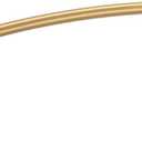 Moen Bronzed Gold Curved Adjustable Length Fixed Mount Single Shower Curtain Rod for Bathroom, CSR2160BZG