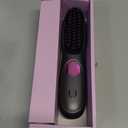 Go Brush Pro,2026 New Cordless Straight Hair Brush, Portable Scald-Proof mini Straight Hair Comb with Three Temperature Settings and LED Display Screen, Quickly Heating Travel Hair Brush (Dark Black)