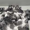 Black and White Floral Blouse Size: XL