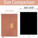 2026 Daily Monthly Planner - Calendar, January - December 2026, 100GSM Thick Paper, Leather Cover, Planner with Hourly Schedule,6.1" x 8.2", Daily Inside Page - Monthly Inside Page, Pen Holder, Bookmarks (Pink)