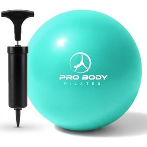 ProBody Pilates Small Exercise Ball with Pump - 9 Inch Workout Ball for Stability, Barre, Yoga, Core & Physical Therapy, Missing detail