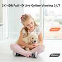 owltron Indoor Security Camera 2K, 360 Cameras for Home Security with Motion Detection, 2.4G WiFi for Baby/Pet/Nanny/Camara with Night Vision, Siren Alarm & 2-Way Audio, Compatible with Alexa (2K-1 Pack, White)