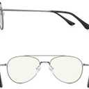 Aviator Reading Glasses for men and Women Blue Light Blocking Lens Spring Temple