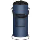 Boat Trash Can, Wizcave Leakproof Boat Trash Bag, Portable Pontoon Boat Accessories for Storage, Reusable Boat Garbage Can with Clips fits 10-13 Gal Garbage Bags, Boating, Camping, RV, Kayak, Navy Blue