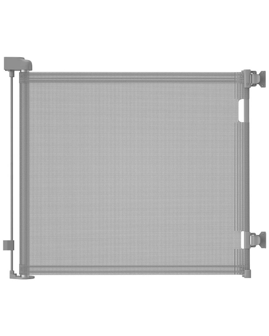 Retractable Baby Gate,Mesh Baby Gate or Mesh Dog Gate,33" Tall,Extends up to 55" Wide,Child Safety Gate for Doorways, Stairs, Hallways, Indoor/OutdoorGrey,33"x55" (Gray)