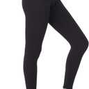 NexiEpoch High Waisted Leggings for Women - Black Tummy Control Compression Soft Yoga Pants for Workout,  S-M