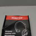 Wireless Headset, 5.0 Trucker Bluetooth Headset with with Microphone Noise Canceling & USB Dongle, Wireless Headphones with Mic Mute for Remote Work Cell Phone Computer Call Office Teams Meetings