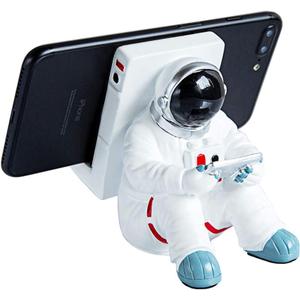 Phone Holder for Desk, Creative Astronaut Cell Phone Stand Tablets Phone Holder Phone Supporter for iPhone, Ipad, Samsung Phone (A)