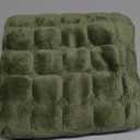 Velvet Couch Cover, Washable Sectional Sofa Cover, Anti Slip Sofa Slipcover for 3 Cushion Couch Sofa L Shaped Armrest Backrest, Furniture Protector Covers for Pets Kids(1PC, Green, 28"28")